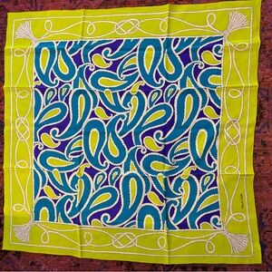 Diane Von Furstenberg “Silk Assets” Vibrant Paisley Silk Scarf